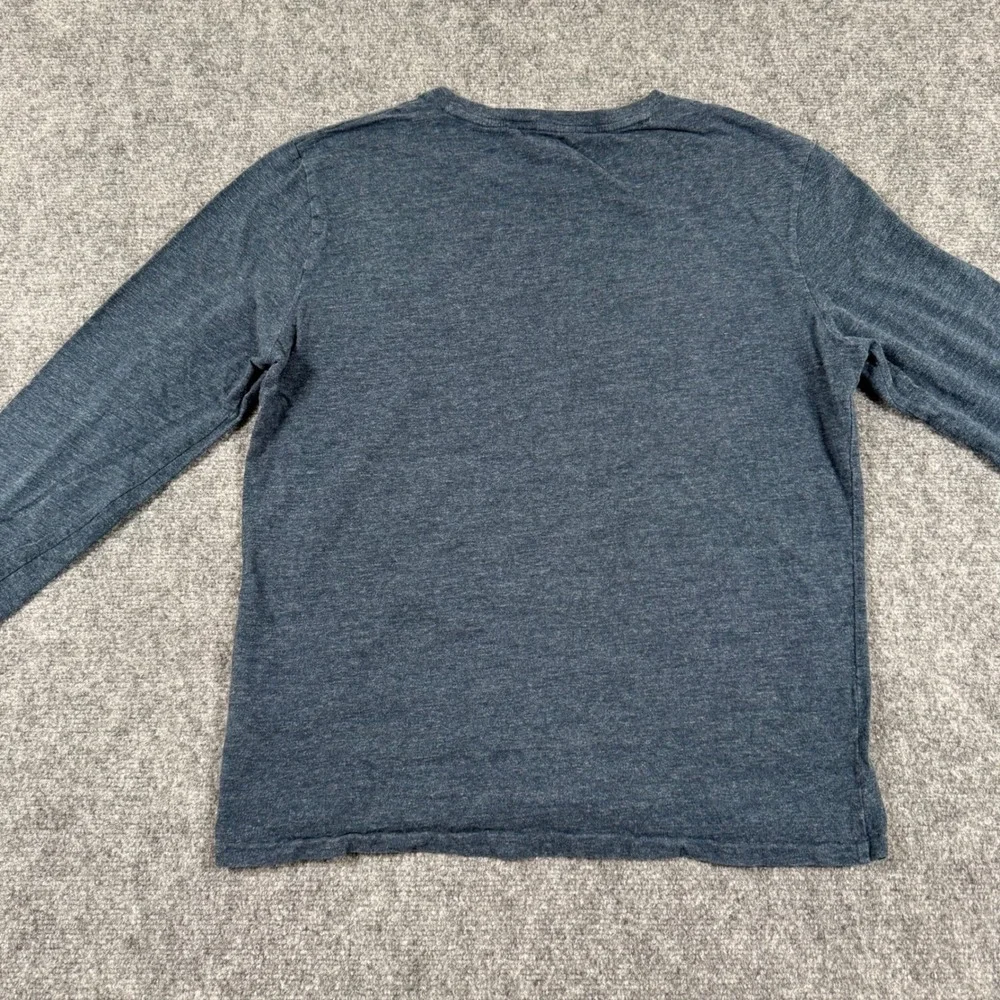 Polo Ralph Lauren Shirt Large‎ Blue Heather Long Sleeve Custom Slim Fit Men's